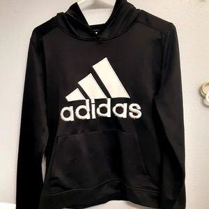 Black Adidas sweatshirt, used/decent condition.